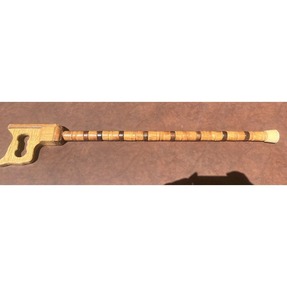 Handmade Saw Handle Walking Cane Folk Art Wood Walking‎ Stick Carpenter